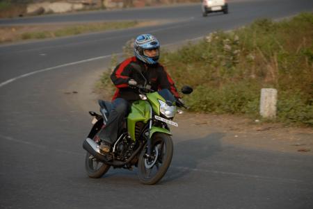 2010 honda cb twister review motorcycle com, Our friends at Autocar India report good handling manners from the CB Twister