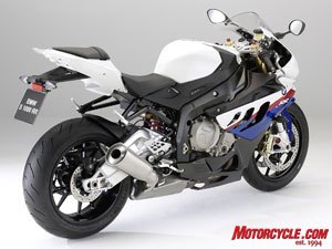 2010 bmw s1000rr review motorcycle com, The S1000RR in BMW s Motorsports color scheme