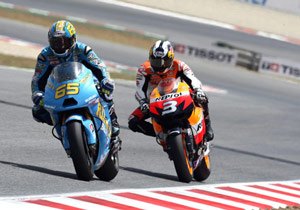 motogp 2009 catalunya results, A new engine from Suzuki helped Loris Capirossi out race Honda s Dani Pedrosa