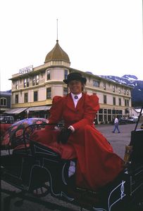 skating into skagway, Elegant carriage carry you back to the Gold Rush days