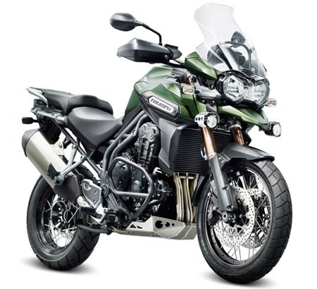 2013 triumph tiger explorer xc unveiled motorcycle com, Available only in Khaki Green the 2013 Explorer XC is expected to hit dealers in April of next year