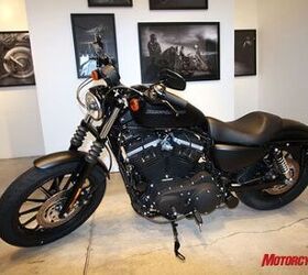 2009 harley davidson sportster iron 883 preview motorcycle com, Harley s latest in its line of Dark Customs the Iron 883