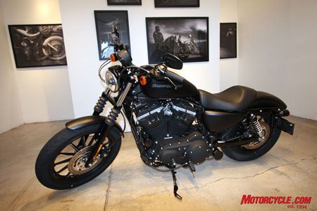 2009 harley davidson sportster iron 883 preview motorcycle com, Harley s latest in its line of Dark Customs the Iron 883