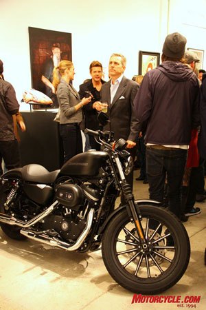 2009 harley davidson sportster iron 883 preview motorcycle com, The worlds of art and motorcycles come together