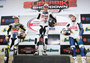 ama superbike 2009 road atlanta results, Suzuki swept both AMA American Superbike podiums at Road Atlanta