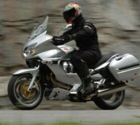 moto guzzi norge 1200 first ride report motorcycle com, When you have a tall frame like Yossef good wind tunnel aerodynamic design on a bike is important