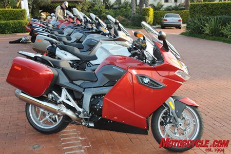 2009 bmw k1300gt review motorcycle com, 2009 BMW K1300GT in Red Apple Metallic Other color choices are Royal Blue Metallic and Magnesium Beige Metallic