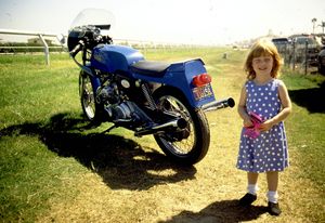 a fistful of gnarly nortons, Little Natalie wasn t happy with the stock output of her Commando next thing we knew she was blowing by us at 140 with the front wheel wagging in the air