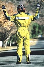 aerostich roadcrafter suit, Hands up Toxic Avenger