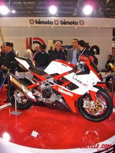 milan show wrap up, This lovely DB7 from Bimota is powered by the equally lovely Ducati 1098 engine