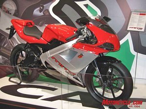 milan show wrap up, This sexy sweetheart the Cagiva Mito 500 is powered by a Husqvarna single cylinder engine
