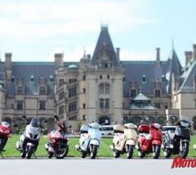 2010 kymco scooter lineup intro motorcycle com, The Biltmore Estate and the surrounding highways of Asheville NC made for a beautiful backdrop to Kymco s 2010 model introduction