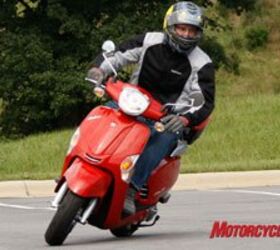 2010 kymco scooter lineup intro motorcycle com, The 2010 Like 50 will no doubt draw comparisons to the Vespa LX 50