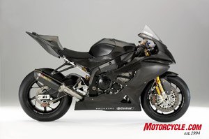2009 bmw s1000rr preview motorcycle com, BMW s new literbike contender The S1000RR s frame and suspension layout is conventional but the bike will have several high tech features including traction control