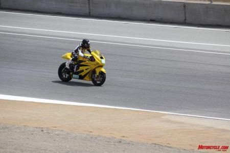 electric motorcycle racing season wrap up, Michael Barnes rode the Lighting pictured here in its 2010 guise to third place at Laguna Seca this year