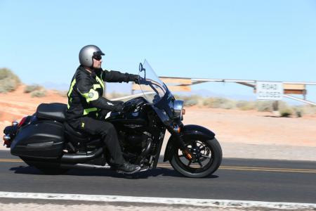 2013 suzuki boulevard c90t b o s s review motorcycle com, The 2013 Suzuki Boulevard C90T B O S S is a long distance touring cruiser with a lot of comfort and a touch of attitude