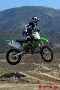 2010 kawasaki kx450f review motorcycle com, smooth on landings