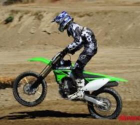 2010 kawasaki kx450f review motorcycle com, Whoop there it is