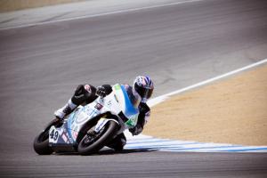 2012 fim e power ttxgp laguna seca race report, Matthias Himmelmann and his Muench Racing teammate Katja Poensgen were the only competitors to make the trip from Europe to Laguna Seca