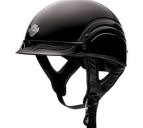 female harley motorcycle helmets Hot Leathers HLD1006 Black Out Eagle DOT Approved Skull Cap Half Helmet Bikers Graphics are hard to miss with blazing hot photo Female Motorcycle Helmets with Harley