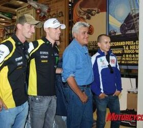 leno named grand marshal for indy gp, Jay Leno hosted Yamaha riders Colin Edwards Ben Spies and Jorge Lorenzo to his famous garage