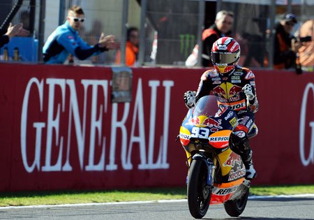 moto3 rules released, Marc Marquez celebrates after clinching the 2010 125cc Grand Prix World Championship The class will be replaced by the 250cc Moto3 class in 2012 Photo by GEPA pictures Gold and Goose David Goldman