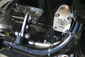 boss hoss bhc 3 zz4 and zz4 super sport motorcycle com, Washers are used to adjust the motor mount