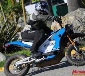 2010 zero ds review motorcycle com, Cornering traction is decent for a bike on knobbies