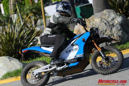 2010 zero ds review motorcycle com, Cornering traction is decent for a bike on knobbies
