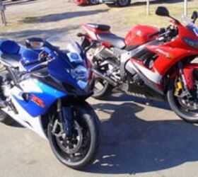 2005 best of the best r6 v gsx r1000 motorcycle com, We like them both but the blue one scares us