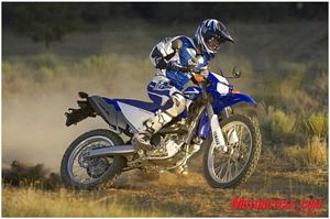 2008 yamaha street preview motorcycle com, The WR250R shows its dirt intentions with off road tires and wheels