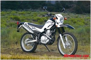 2008 yamaha street preview motorcycle com, This new XT250 might look good on the back of MO s palatial Monaco coach
