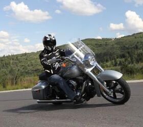 2012 harley davidson dyna switchback review motorcycle com, The Switchback s chassis is notably composed And so is photog Brian J Nelson s exposure
