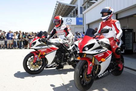 2011 motogp laguna seca results, Racing legends and former World Champions Kenny Roberts and Eddie Lawson showed them how it s done riding parade laps on Yamaha R1s