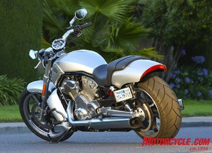 2009 harley davidson vrscf v rod muscle review motorcycle com, The LED stop turn tail light integrated into the rear fender is a brilliant design feature Also note here and in other photos the slightly more angular shapes of some of the bodywork
