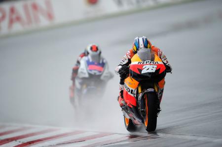 motogp 2012 sepang results, Dani Pedrosa claimed his third win of the season in a rain shortened 13 lap race in Malaysia