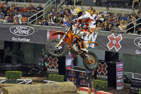 2012 x games report, The 40 year old veteran Mike Brown bested the field in Endurocross to earn the win
