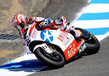 motogp 2010 laguna seca preview, Nicky Hayden is the last American racer to win a MotoGP race winning at Laguna Seca in 2006 Look for him to sport special American themed livery like he did in last year s race