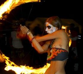 2012 sturgis motorcycle rally report, Boom Town Hoops play with fire