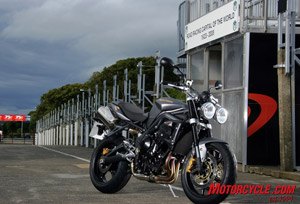 2009 triumph street triple r review motorcycle com, One guess where this photo was taken