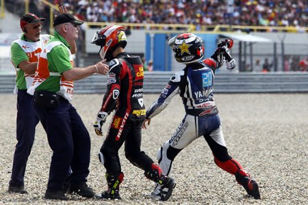 motogp 2012 sachsenring preview, Jorge Lorenzo was a little upset with Alvaro Bautista after what happened at Assen And by a little we mean very