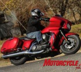 2011 kawasaki vulcan 1700 vaquero review motorcycle com, The Vaquero s ride comfort agility and ease of use are on par with the Cross Country from Victory