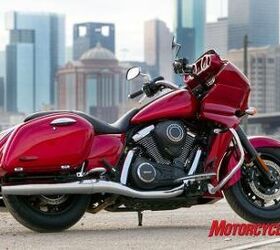 2011 kawasaki vulcan 1700 vaquero review motorcycle com, This Kawasaki cowboy is looking to stir up trouble with all the other baggers in town