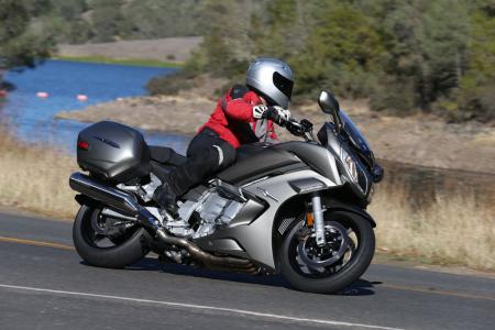 2013 yamaha fjr1300a review motorcycle com, Riding the FJR through flowing corners is where it shines as it holds a line nicely