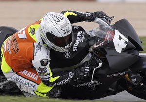 moto2 bikes debut at spanish cev, Spanish CEV Supersport Champion Angel Rodriguez tests the R6 powered LaGlisse Moto2 bike