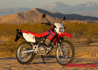 2008 honda crf230l review motorcycle com, A remote high desert location near California City served as the backdrop for our testing of Honda s new CRF230L dual sporter