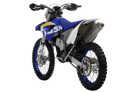 2010 husaberg model lineup, Husaberg gave the FX450 a 19 inch rear wheel handguards and a modified six speed transmission