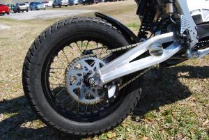 2010 zero s and ds review motorcycle com, The 420 gauge chain and sprockets account for some of the operating sound of these bikes