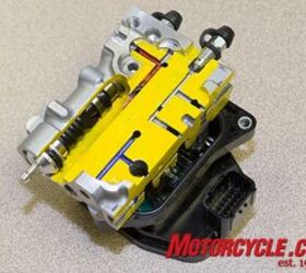 2009 honda cbr600rr c abs review motorcycle com, Cut away of the valve unit