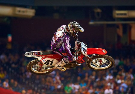 ama sx 2011 phoenix results, Trey Canard earned his first career podium in the 450 class